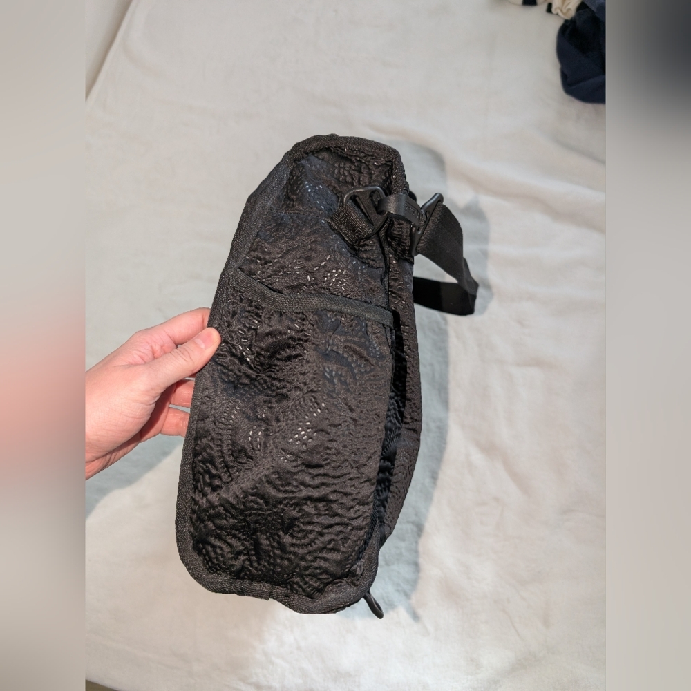 Lesportsac Textured Black Convertible Laptop Backpack Bag - Picture 5 of 12